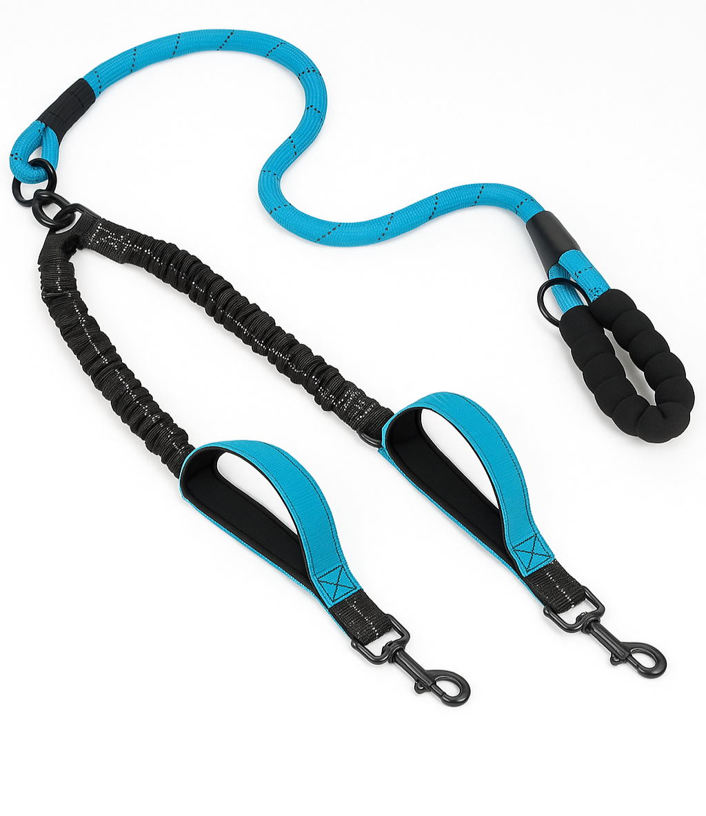 Dubbele Hondenriem – 360°  Anti- Twist